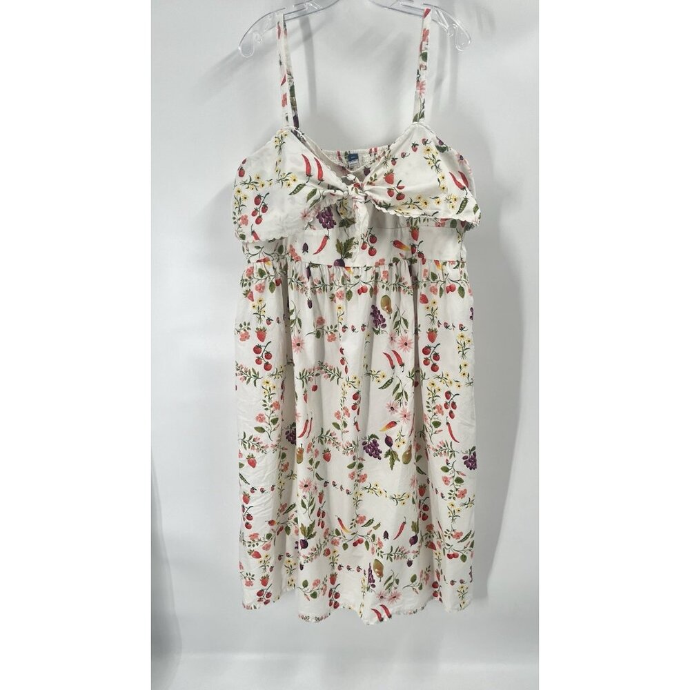 Old Navy Floral Maxi Dress Novelty Fruit Print Coquette Sz XXL Sundress - Picture 2 of 7